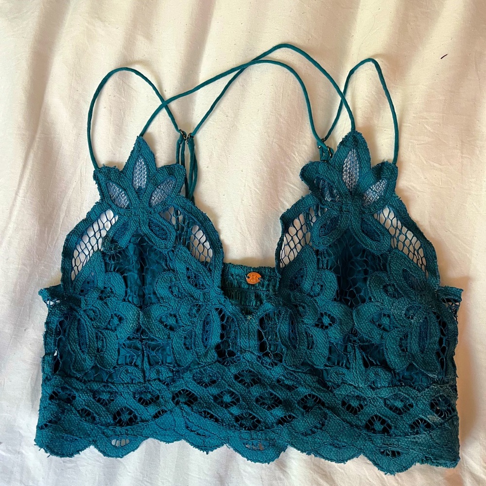 Free People Adella Bralette XS blue